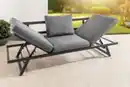 Bild 3 von 7tlg. Alu-Loungebank Arruzo mit verstellbarem Kopfteil - ca. 200 x 69 x H 31-71 cm