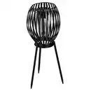 Bild 1 von BELAVI Solar LED-Stehleuchte, Streifen, Schwarz