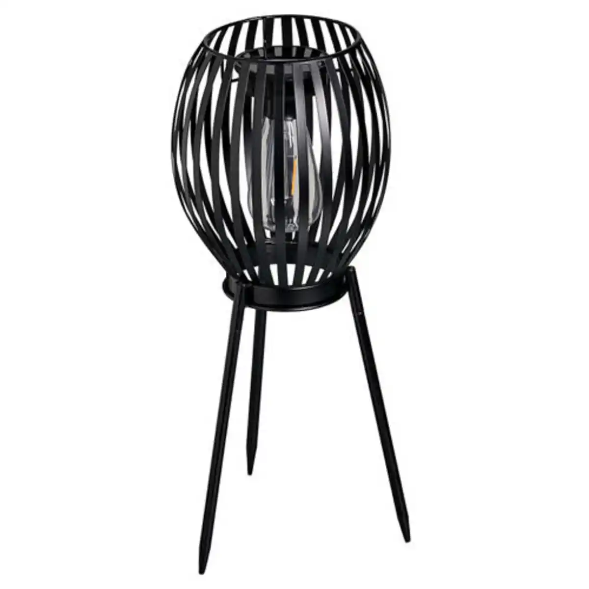 Bild 1 von BELAVI Solar LED-Stehleuchte, Streifen, Schwarz