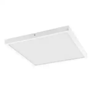 EGLO LED-Aufbauleuchte »FUEVA 1«, 25W, 4000 k, 2600 lm, Alu weiss, (HxLxB): 3 x 40 x 40 cm