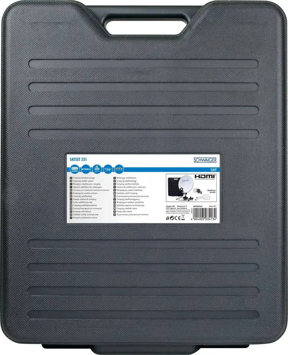 Bild 3 von Camping Satellitenanlage Stahl Hellgrau 35 cm