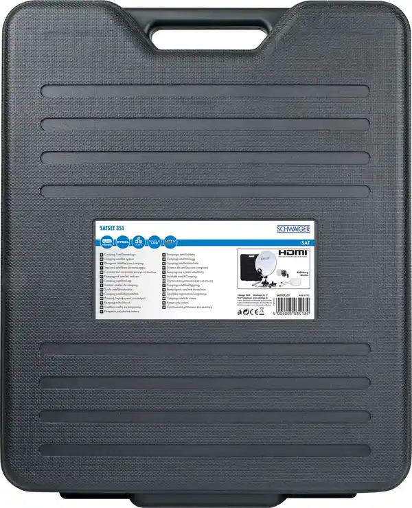 Bild 3 von Camping Satellitenanlage Stahl Hellgrau 35 cm