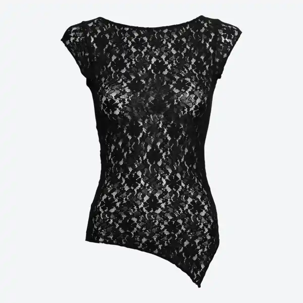 Bild 2 von Damen-T-Shirt aus Spitze