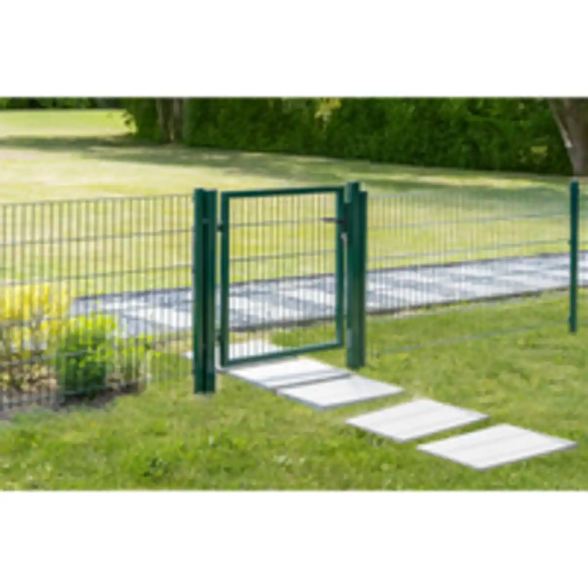 Bild 2 von Doppelstabmatten Gartentor, ca. 100 x 160 cm – Moosgrün