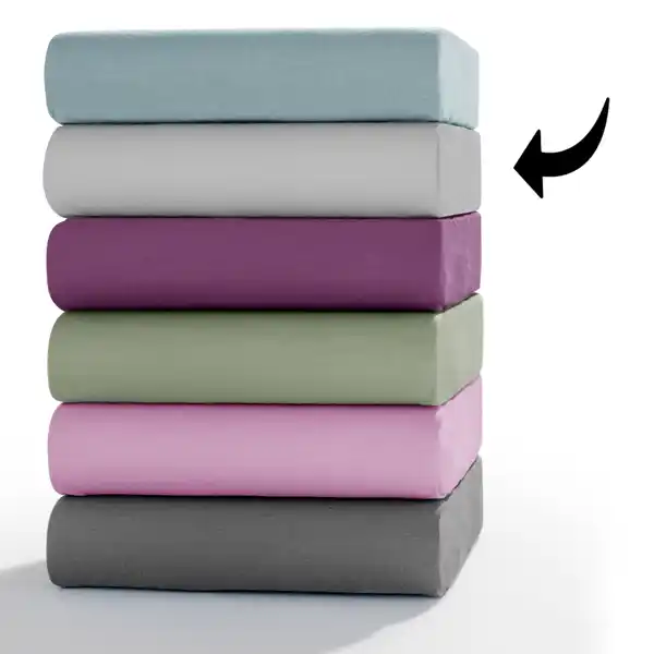 Bild 4 von Mako-Feinjersey-Spannbettuch - ca. 140 - 160 x 200 cm