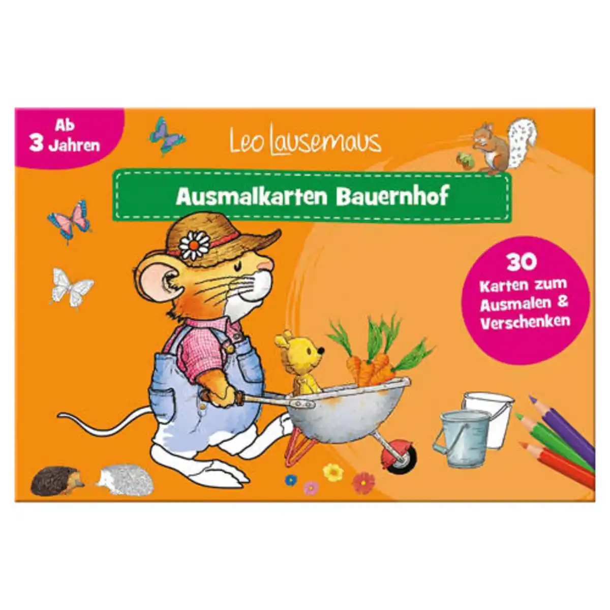 Bild 1 von Ausmalkarten, Leo Lausemaus