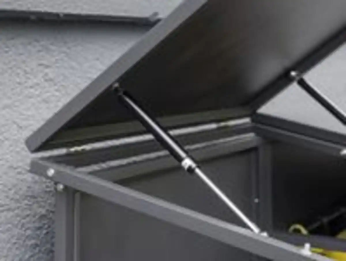 Bild 4 von 3er Mülltonnenverkleidung MÜLO in Holzoptik, ca. 211 x 85 x 130,5 cm - Anthrazit