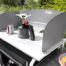 Bild 3 von Campingküche XL Windschutz und rollbarer Arbeitsplatte, ca. 173 x 41 x 80 cm - Schwarz