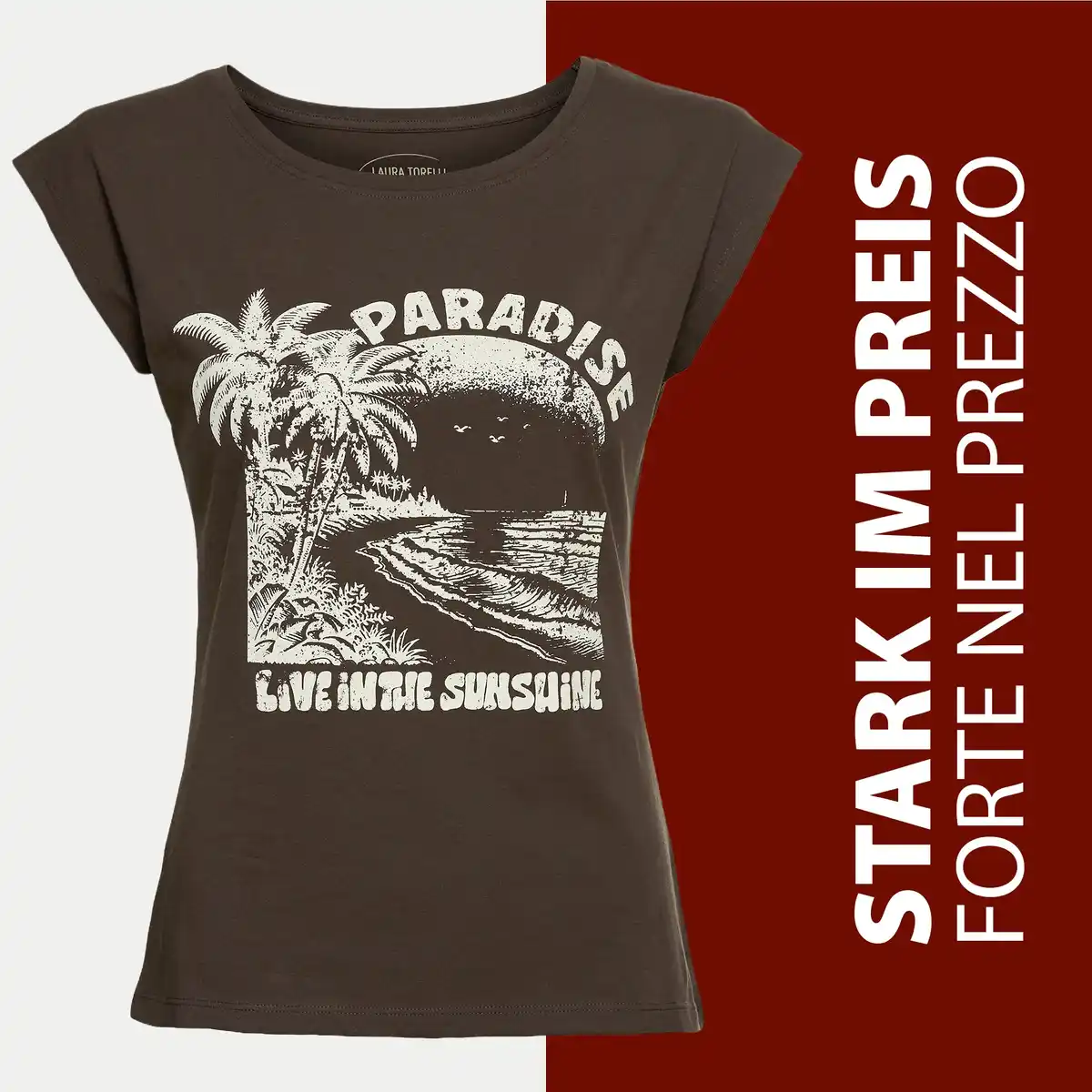 Bild 1 von Damen-T-Shirt mit Frontaufdruck