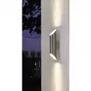 Bild 3 von EGLO LED-Außenwandleuchte »AGOLADA«, 2x3,7W, 660 lm, 3000 k, Edelstahl/Weiss, IP44, (HxL): 36 x 7,5 cm