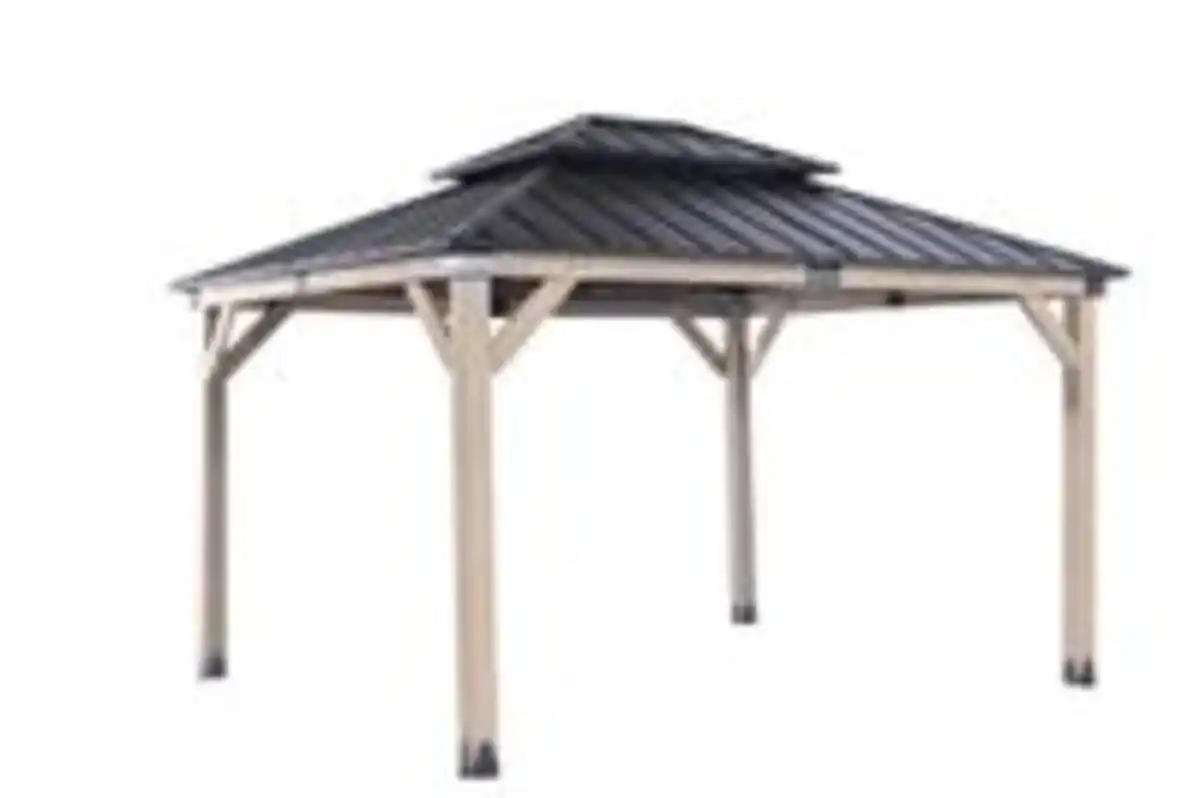 Bild 2 von Hardtop-Pavillon aus Zedernholz, ca. 310 x 364 x 290 cm