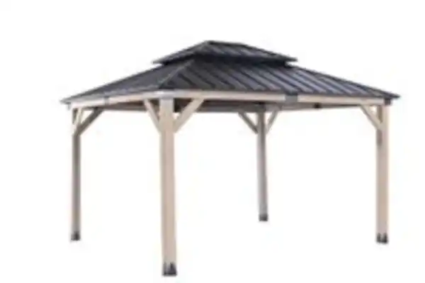 Bild 2 von Hardtop-Pavillon aus Zedernholz, ca. 310 x 364 x 290 cm