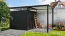 Bild 2 von Metallgerätehaus 4.7㎡ Skylight mit 5.3㎡ Carport-Erweiterung 422 x 239 x 227 cm