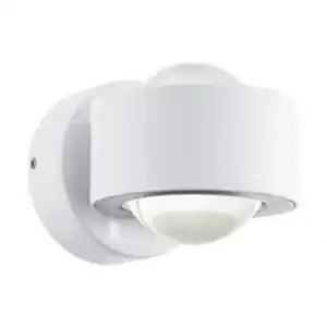 EGLO LED-Außenwandleuchte »TREVIOLO«, 2x2W, 460 lm, 3000 k, weiss/klar, (HxL): 8,5 x 9 cm