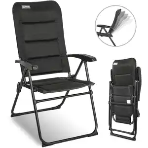 HOMECALL Gartenstuhl Hochlehner Campingstuhl Balkonstuhl, 3D-Mesh, 5-Fach Verstellbar, Bis 150 KG