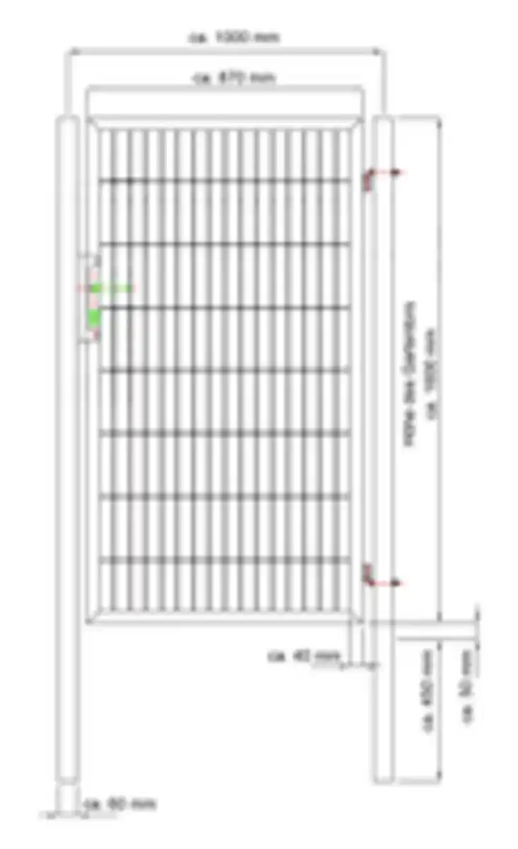 Bild 4 von Doppelstabmatten Gartentor, ca. 100 x 160 cm – Moosgrün