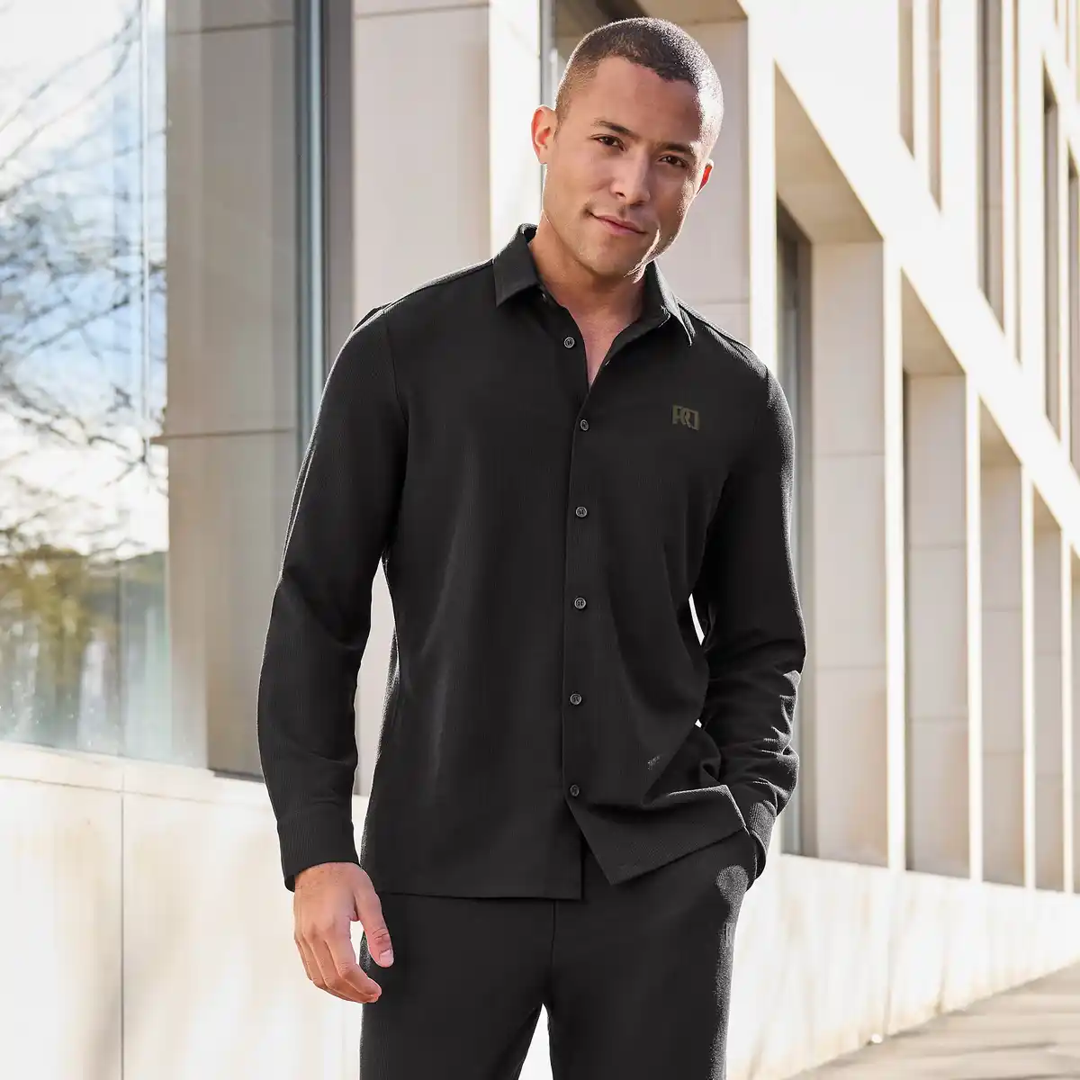 Bild 1 von Herren-Hemd in Waffel-Optik