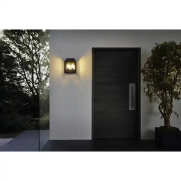 Bild 2 von EGLO Außenwandleuchte »SONCINO«, E27, max. 2x 60W, Aluguss schwarz, (HxL): 33 x 26,5 cm