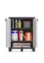 Bild 3 von Titan Kunststoffschrank niedrig, ca. 80 x 44 x 100 cm - Hellgrau/Schwarz