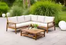Bild 2 von 15tlg. Ecklounge-Set Melone aus Akazienholz