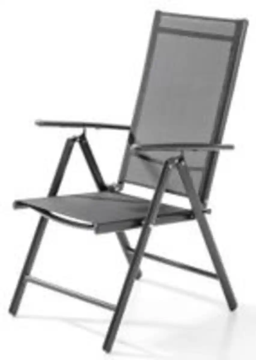 Bild 2 von 2er Set Aluminium Klappsessel - Anthrazit