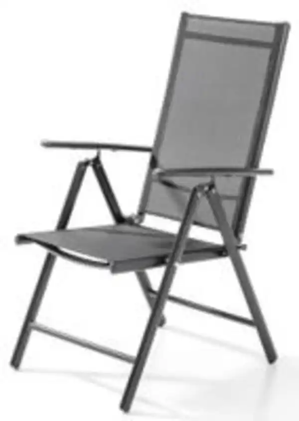 Bild 2 von 2er Set Aluminium Klappsessel - Anthrazit