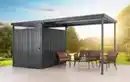 Bild 2 von Metallgerätehaus 5㎡ Skylight mit 7㎡ Carport-Erweiterung 2 in 1, ca. 245 x 204 x 226 cm