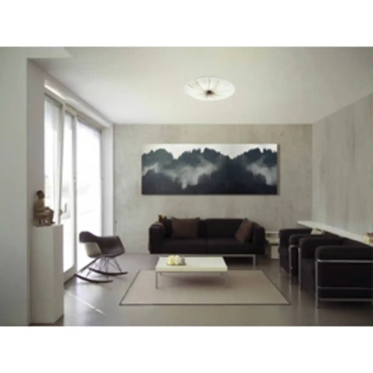 Bild 2 von EGLO Wand-/Deckenleuchte »NIEVES«, Stahl, 3000K