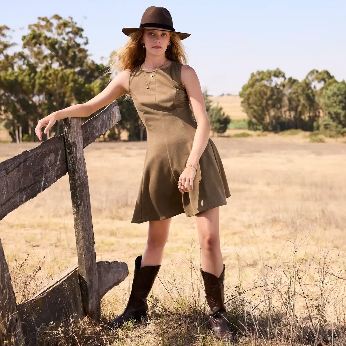 Bild 1 von Damen-Kleid in Suede-Optik