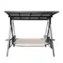 Bild 3 von Outdoor 3-Sitzer Hollywoodschaukel, ca. 194 x 114 x 176 cm - Grau
