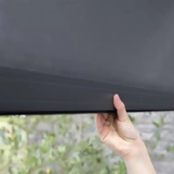 Bild 3 von 4-Meter-Vorhang mit Sonnen- und Windschutz Funktion für Pergola, ca. 382 x 227 cm - Anthrazit