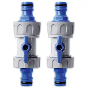 Powertec Garden Absperr- und Regulierventil 2er-Set