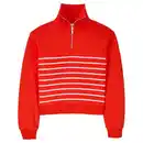 Bild 1 von UP2FASHION WOMEN Damen Maritimes Sweatshirt, Roter Gestreift, S 36/38
