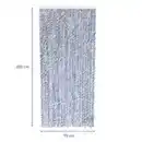Bild 2 von Flauschvorhang 90x200cm blau-weiß meliert, Fliegenschutz, Türvorhang Wohnwagen
