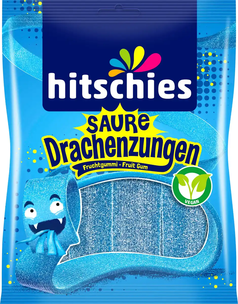 Bild 1 von hitschies Saure Drachenzungen blau, 125 g