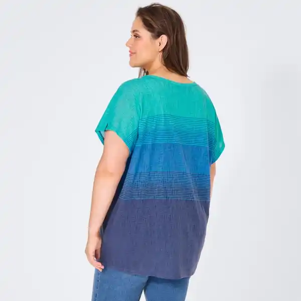 Bild 4 von Damen-T-Shirt mit U-Bootausschnitt, große Größen