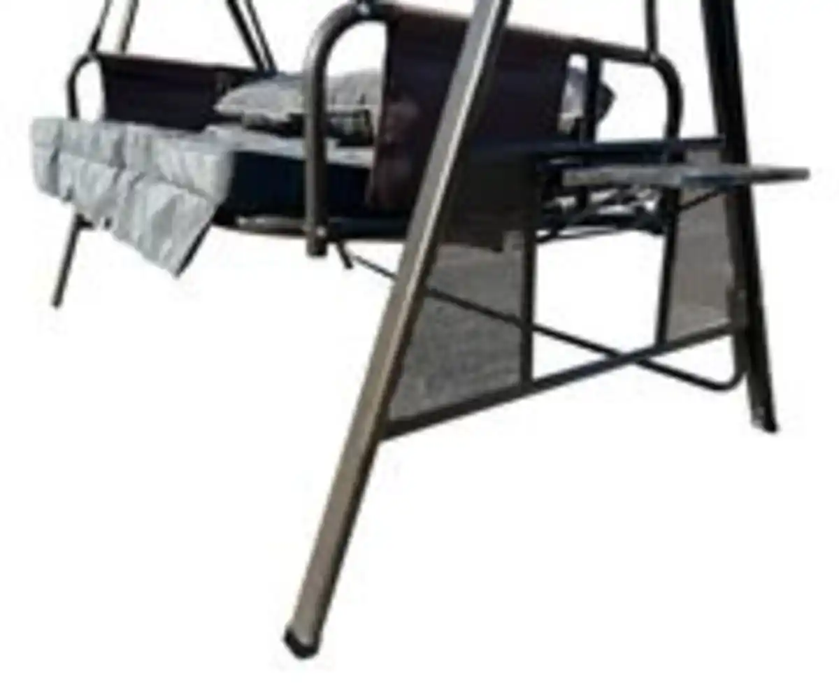 Bild 4 von Outdoor 3-Sitzer Hollywoodschaukel, ca. 194 x 114 x 176 cm - Grau