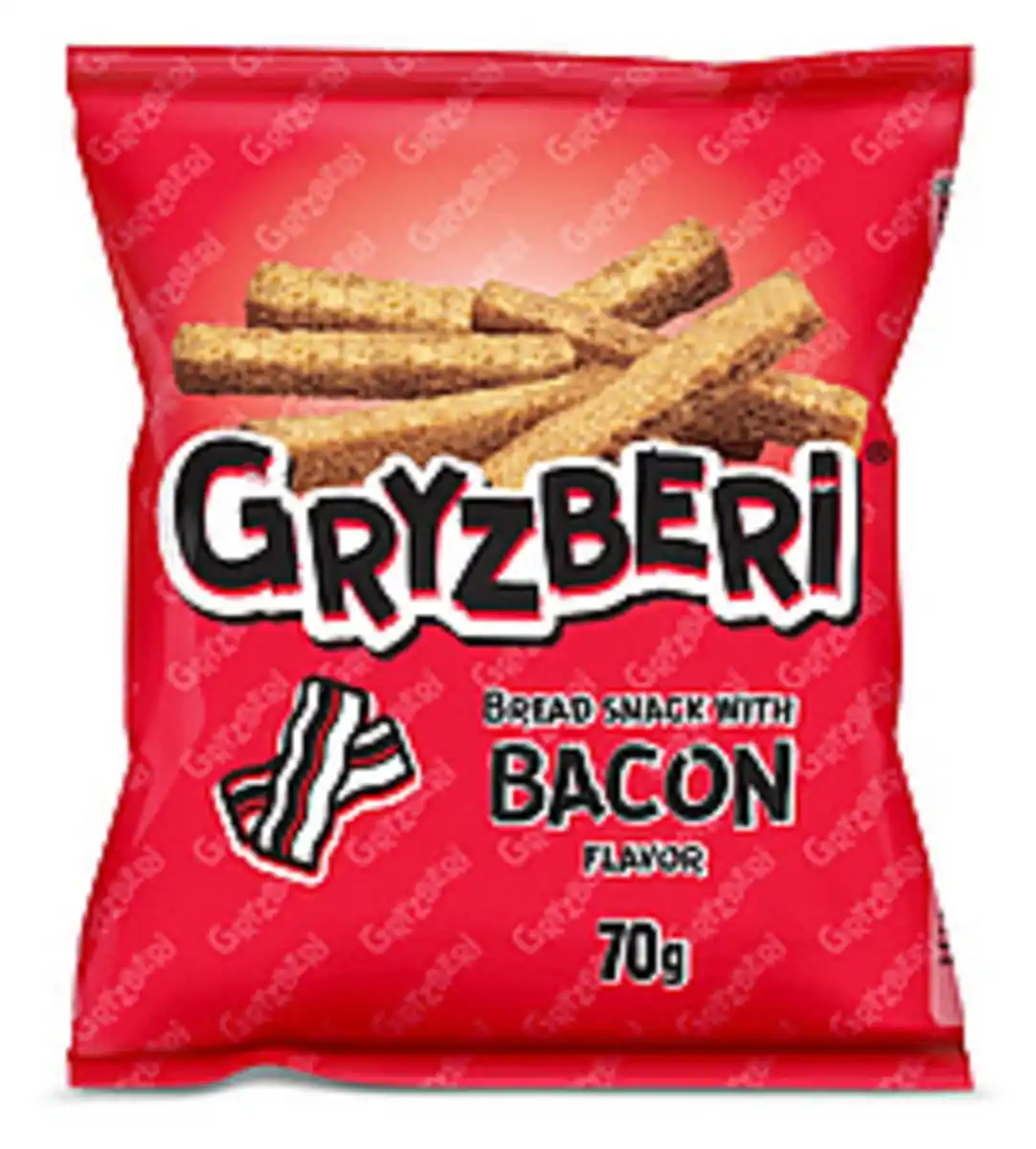 Bild 1 von "GRYZBERI" Snack aus geröstetem Weizenbrot mit Bacon-Geschma...
