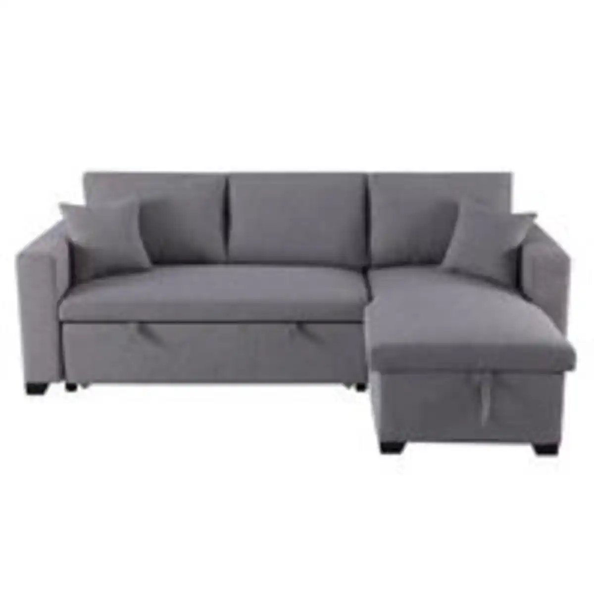 Bild 3 von Ecksofa mit Stauraum & Schlaffunktion, ca. 224 x 146 x 88 cm - Hellgrau