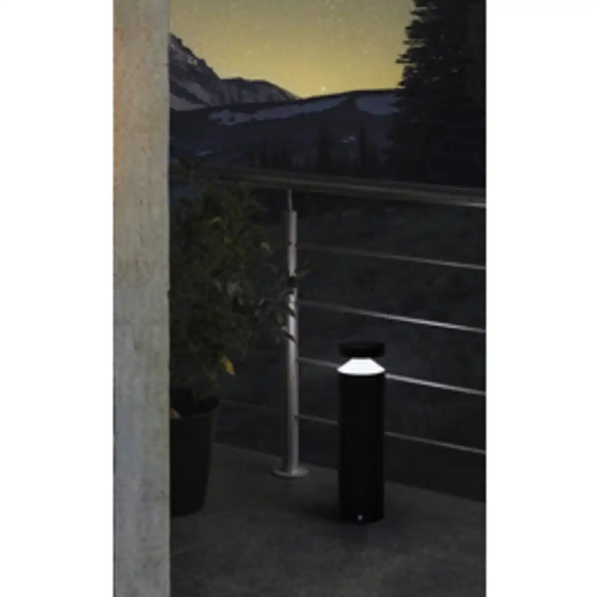 Bild 2 von EGLO LED-Außensockelleuchte »MELZO«, 11W, 130 lm, 3000 k, schwarz, (HxØ): 45 x 13,5 cm