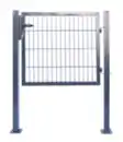 Bild 3 von Doppelstabmatten Gartentor, ca. 100 x 80 cm – Anthrazit