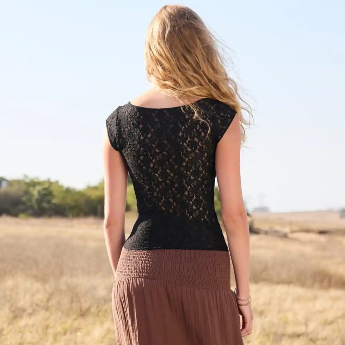 Bild 4 von Damen-T-Shirt aus Spitze