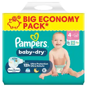 Pampers Baby-Dry Windeln Gr. 4, 72 Stk