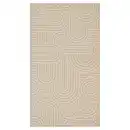 Bild 1 von HOME CREATION Innen- und Außenteppich 80 x 250 cm, Beige Kreise