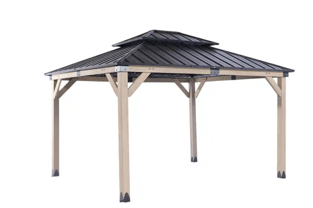 Bild 4 von Hardtop-Pavillon aus Zedernholz, ca. 310 x 364 x 290 cm