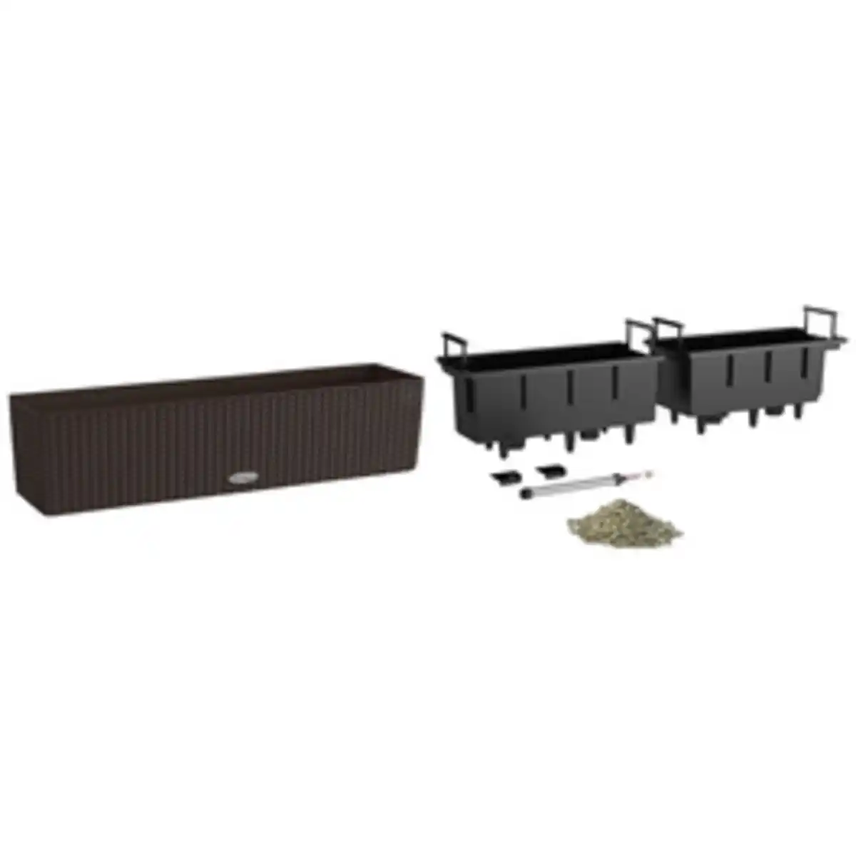 Bild 2 von LECHUZA Balkonkasten »BALCONERA«, Kunststoff, mocca, rechteckig