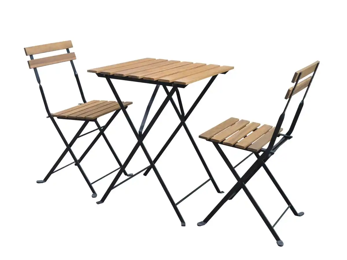 Bild 1 von 3-tlg. IVY Bistro Set aus Akazienholz - Braun
