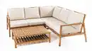 Bild 1 von 15tlg. Ecklounge-Set Melone aus Akazienholz