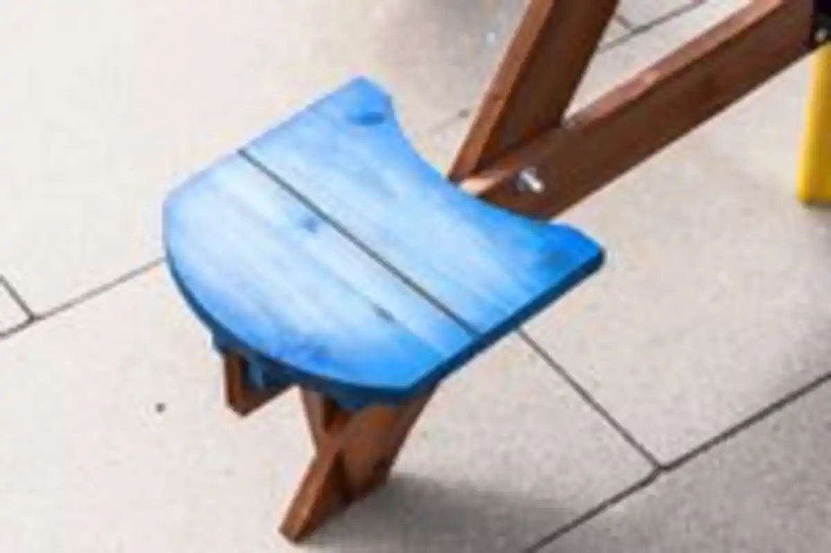 Bild 4 von Outdoor Kindersitzgruppe aus Tannenholz inkl. Schirm, ca. 120 x 120 x 57 cm - Bunt