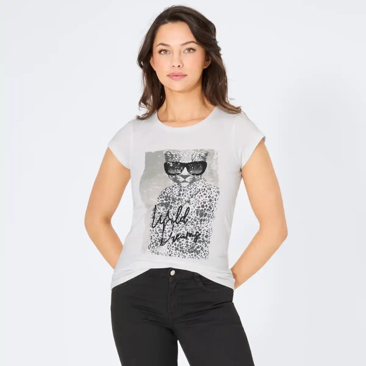 Bild 4 von Damen-T-Shirt mit Frontaufdruck